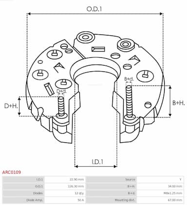 Taisngriezis, Ģenerators AS-PL ARC0109 3