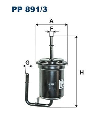 Degvielas filtrs FILTRON PP 891/3 1