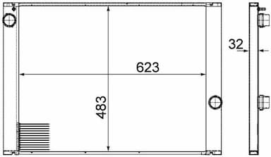 Radiators, Motora dzesēšanas sistēma MAHLE CR 1067 000P 1