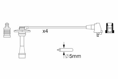 Augstsprieguma vadu komplekts BOSCH 0 986 357 259 5