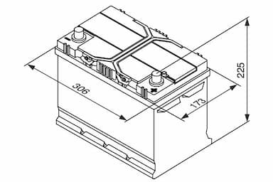 Startera akumulatoru baterija BOSCH 0 092 S40 280 5