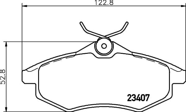 Bremžu uzliku kompl., Disku bremzes HELLA 8DB 355 010-161 1