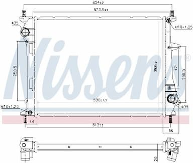 Radiators, Motora dzesēšanas sistēma NISSENS 617867 5