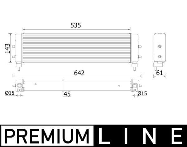 Eļļas radiators, Motoreļļa MAHLE CLC 94 000P 1