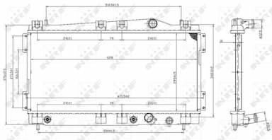 Radiators, Motora dzesēšanas sistēma NRF 53955 1