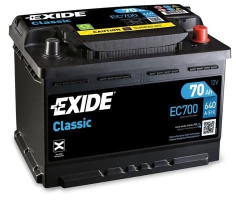 Startera akumulatoru baterija EXIDE EC700 1