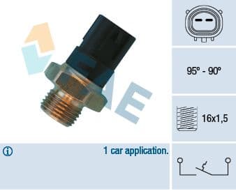 Termoslēdzis, Radiatora ventilators FAE 36490 1