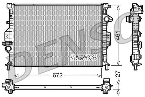 Radiators, Motora dzesēšanas sistēma DENSO DRM10069 1