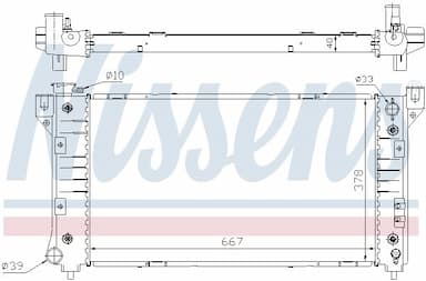 Radiators, Motora dzesēšanas sistēma NISSENS 60999A 6