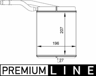 Siltummainis, Salona apsilde MAHLE AH 143 000P 1