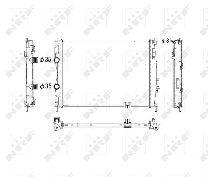 Radiators, Motora dzesēšanas sistēma NRF 53755 1