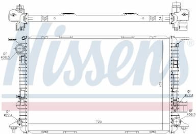 Radiators, Motora dzesēšanas sistēma NISSENS 60327 11