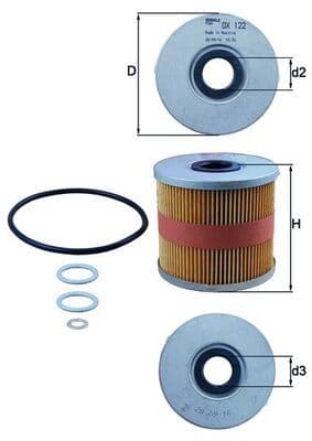 Eļļas filtrs KNECHT OX 122D 1