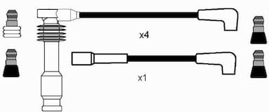 Augstsprieguma vadu komplekts NGK 0823 2