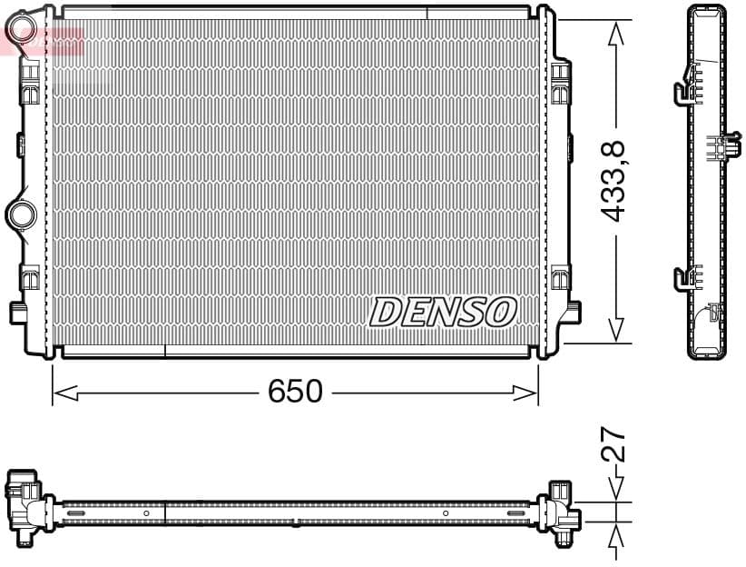 Radiators, Motora dzesēšanas sistēma DENSO DRM02044 1