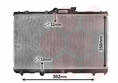 Radiators, Motora dzesēšanas sistēma VAN WEZEL 53002147 1