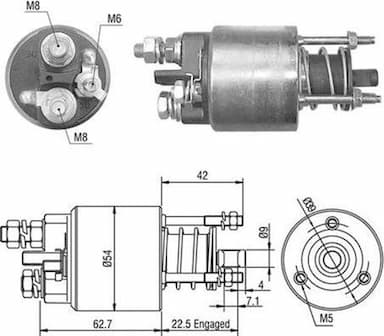 Ievilcējrelejs, Starteris MAGNETI MARELLI 940113050491 1