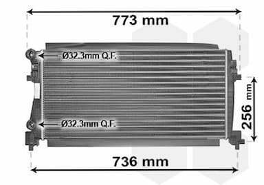 Radiators, Motora dzesēšanas sistēma VAN WEZEL 58002340 1