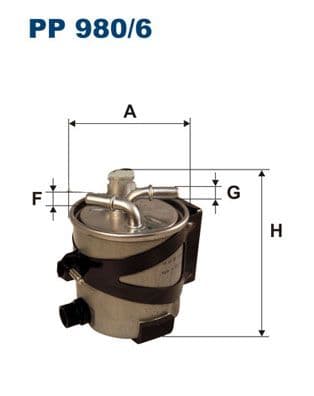 Degvielas filtrs FILTRON PP 980/6 1