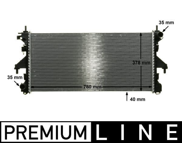 Radiators, Motora dzesēšanas sistēma MAHLE CR 887 000P 1