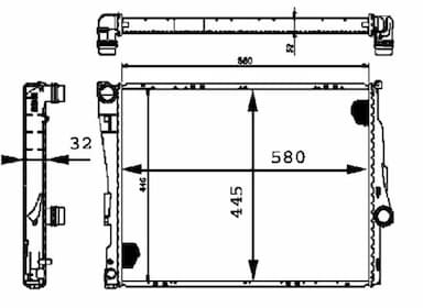 Radiators, Motora dzesēšanas sistēma MAHLE CR 456 000P 2