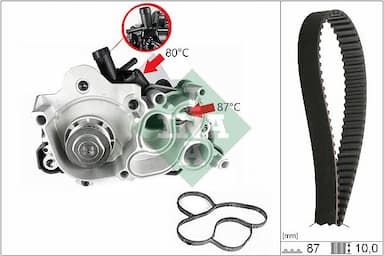 Ūdenssūknis + Zobsiksnas komplekts Schaeffler INA 530 0761 30 1