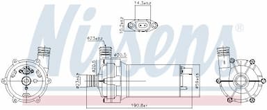 Ūdens sūknis NISSENS 831062 6