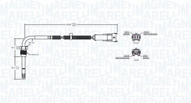 Devējs, Izplūdes gāzu temperatūra MAGNETI MARELLI 172000245010 2