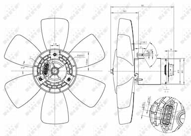 Ventilators, Motora dzesēšanas sistēma NRF 47429 2