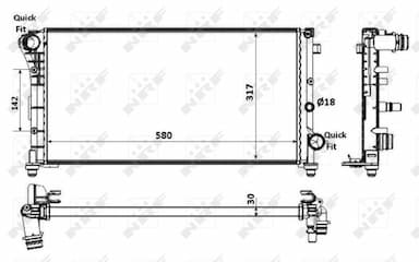 Radiators, Motora dzesēšanas sistēma NRF 58237 4