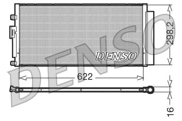 Kondensators, Gaisa kond. sistēma DENSO DCN09046 1