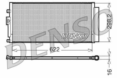 Kondensators, Gaisa kond. sistēma DENSO DCN09046 1