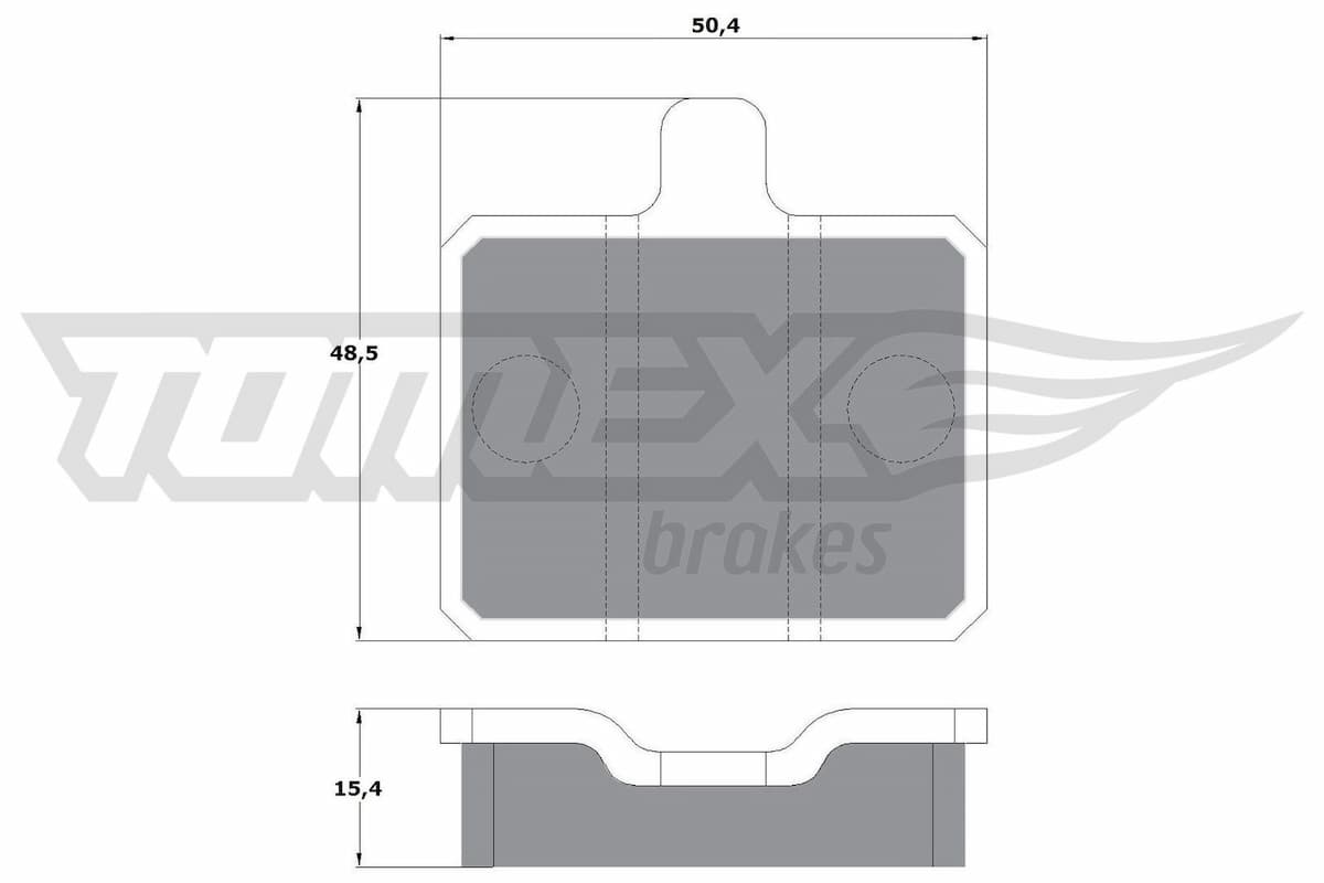 Bremžu uzliku kompl., Disku bremzes TOMEX Brakes TX 10-25 1