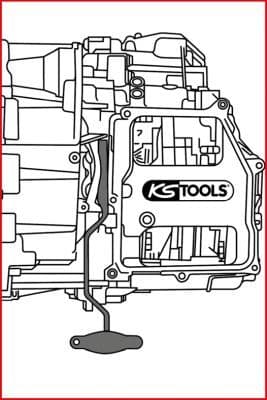 Nomontēšanas ierīce, divsajūgu pārnesumkārba (DSG) KS TOOLS 150.2457 3