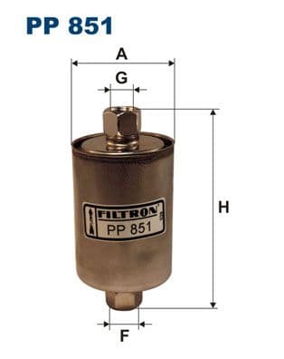 Degvielas filtrs FILTRON PP 851 1