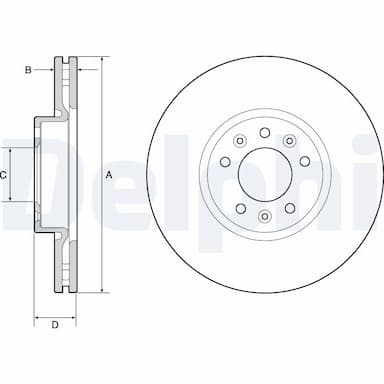 Bremžu diski DELPHI BG4805C 1