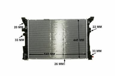 Radiators, Motora dzesēšanas sistēma MAHLE CR 2170 000P 11