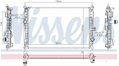 Radiators, Motora dzesēšanas sistēma NISSENS 606342 1