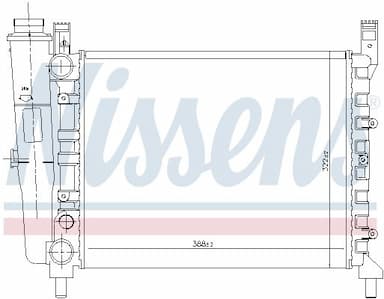 Radiators, Motora dzesēšanas sistēma NISSENS 61940 5