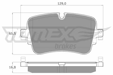 Bremžu uzliku kompl., Disku bremzes TOMEX Brakes TX 18-24 1