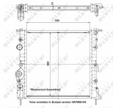 Radiators, Motora dzesēšanas sistēma NRF 58196 4