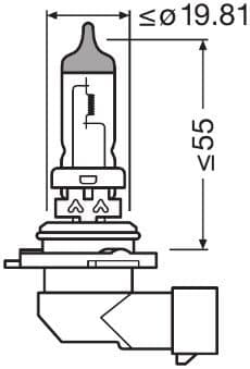 Kvēlspuldze ams-OSRAM 9006NL-2HB 3