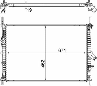 Radiators, Motora dzesēšanas sistēma MAHLE CR 1370 000S 1