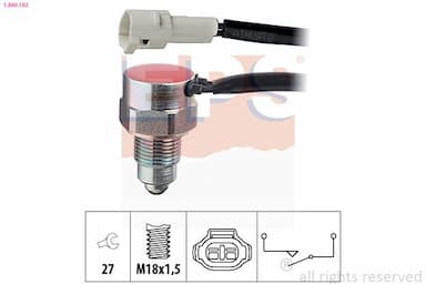 Slēdzis, Atpakaļgaitas signāla lukturis EPS 1.860.162 1