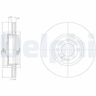 Bremžu diski DELPHI BG3661C 1