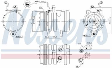 Kompresors, Gaisa kond. sistēma NISSENS 89275 5