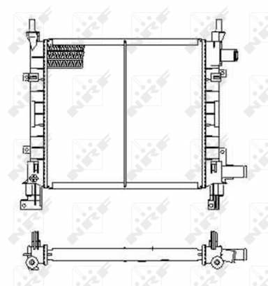 Radiators, Motora dzesēšanas sistēma NRF 54671 4