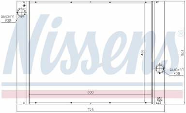 Radiators, Motora dzesēšanas sistēma NISSENS 60848 5