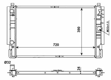 Radiators, Motora dzesēšanas sistēma NRF 509515 5