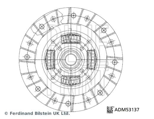 Sajūga disks BLUE PRINT ADM53137 1